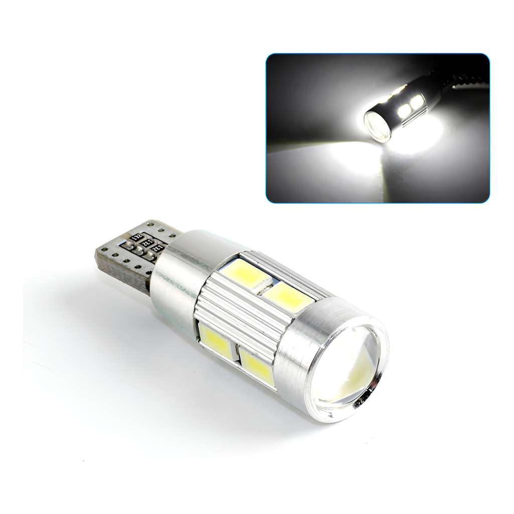 Par Lâmpada Luz Led Carro/caminhonete T10 em Oferta na Shopee