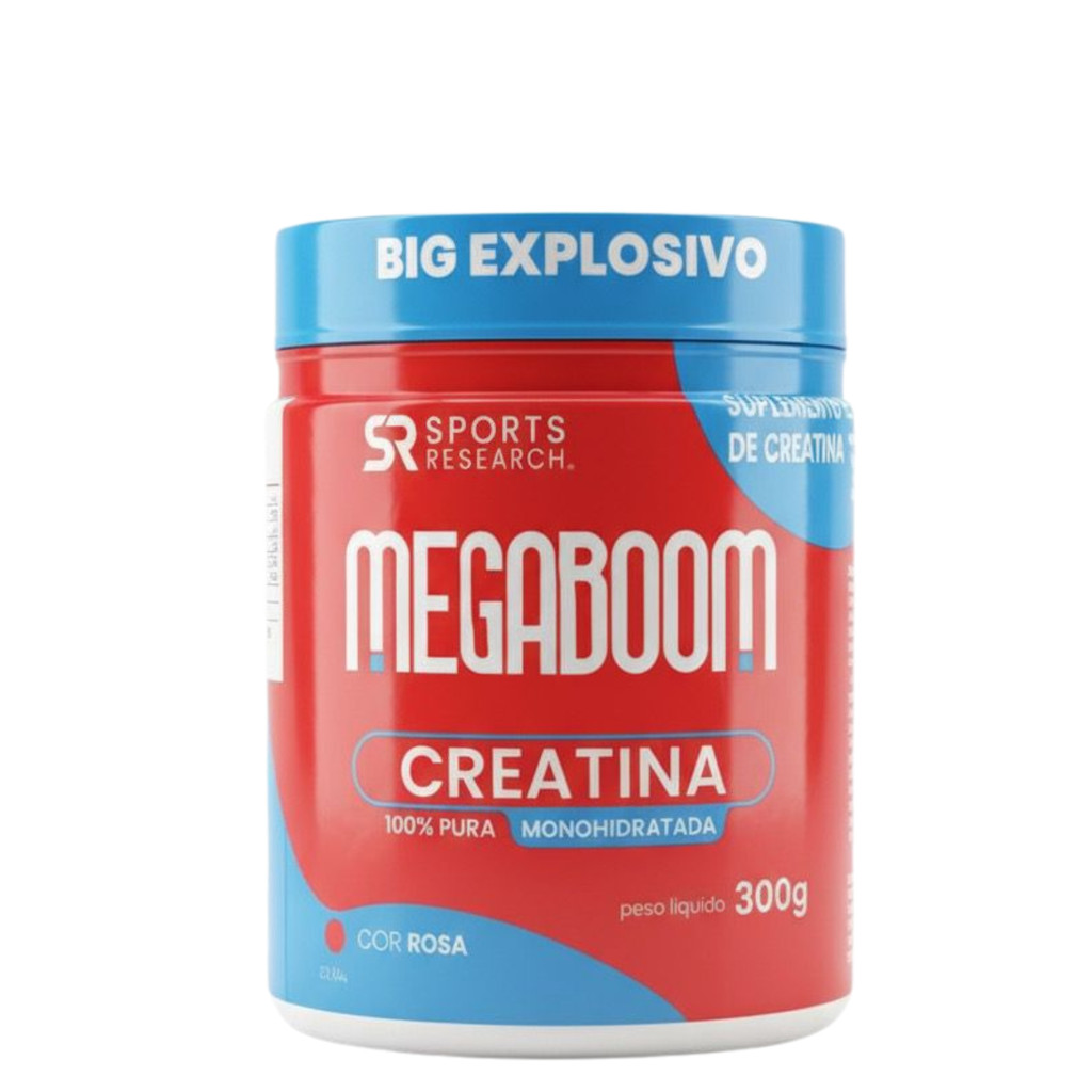MegaBoom Creatina Pura com a cor Rosa mesma que da BigBOOM Suplemento alimentar em Pó