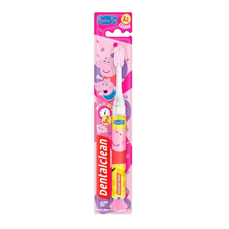 Escova Dental Infantil Dentalclean Peppa Pig Timer de Luz 1 Unidade em Oferta na Shopee