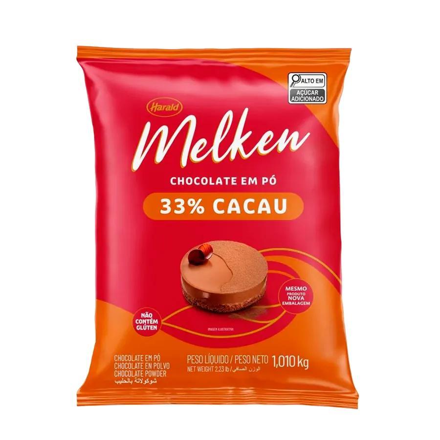 Chocolate em Pó 33% Cacau 1,05kg Melken Harald em Oferta na Shopee