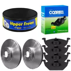 Kit Pastilha Disco Dianteiro Ventilado Golf 99 a 2002