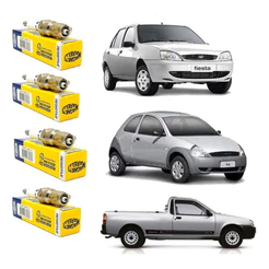 Jogo Velas De Ignição Ford Ka 1.0 1.3 Endura De 1996 A 1999