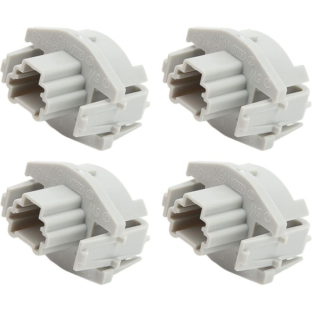 Acouto 4 Peças Suporte de Soquete para Luz de Freio e Lanterna Traseira ABS 34102 S60 003, Carcaça de Soquete para Lâmpa
