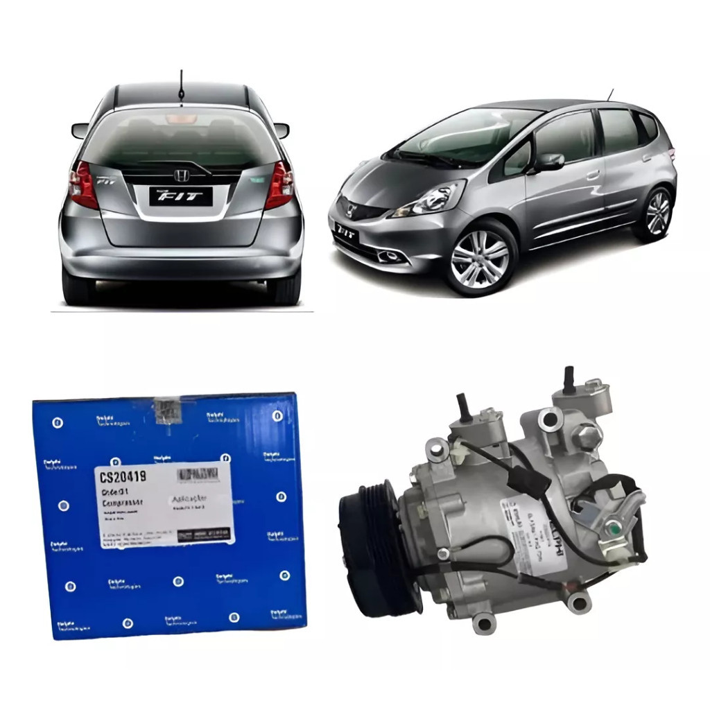 Compressor de AR Honda Fit / City 2009 até 2014 5PK TRSE-07  Original DELPHI * nf