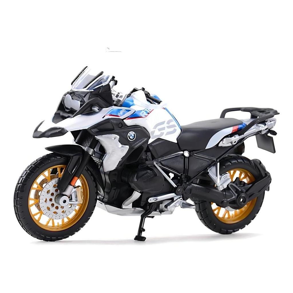 Moto Miniatura BMW R1250 Gs 1:18 Branca Maisto Colecionável