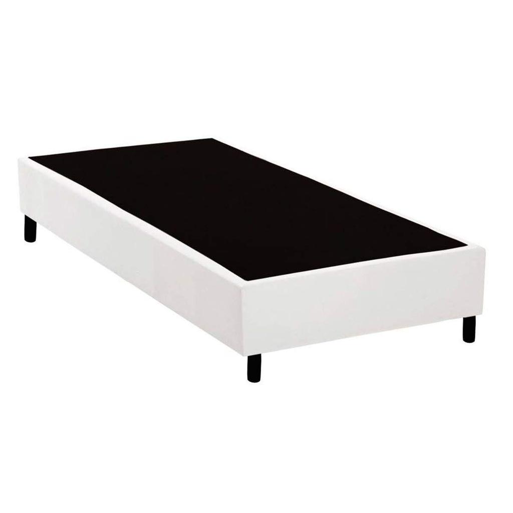 Cama Box Base Solteiro Universal Courano White (88x188x20) - Costa Rica em Oferta na Shopee