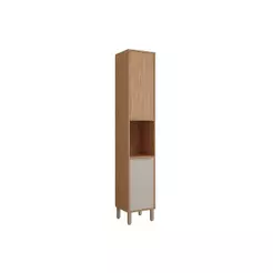 Paneleiro de Cozinha Divina c/ Nicho e 2 Portas 37 cm Freijo/Off White - MGM
