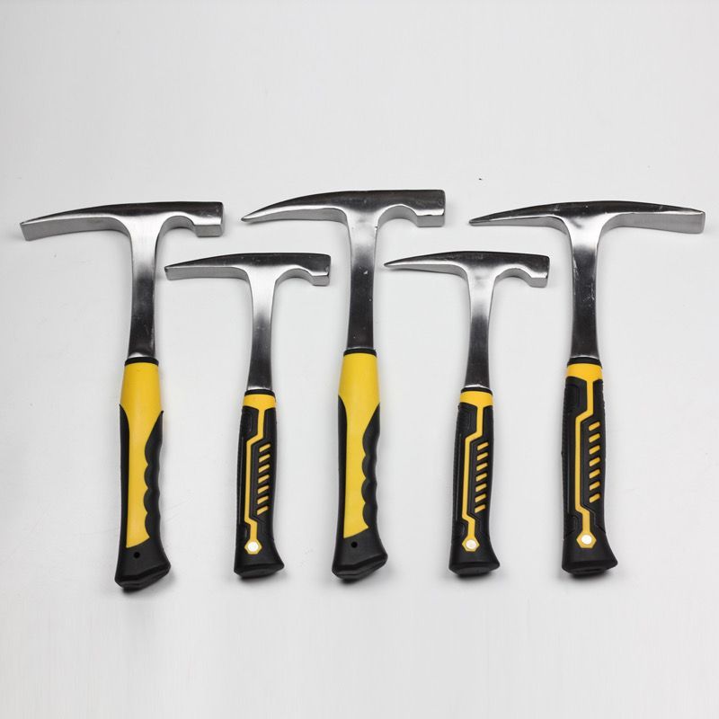 Martelo Geológico Picareta de Alvenaria Ferramenta de Exploração Integrada Martelo Quebra-Gelo Martelo de Amostragem de