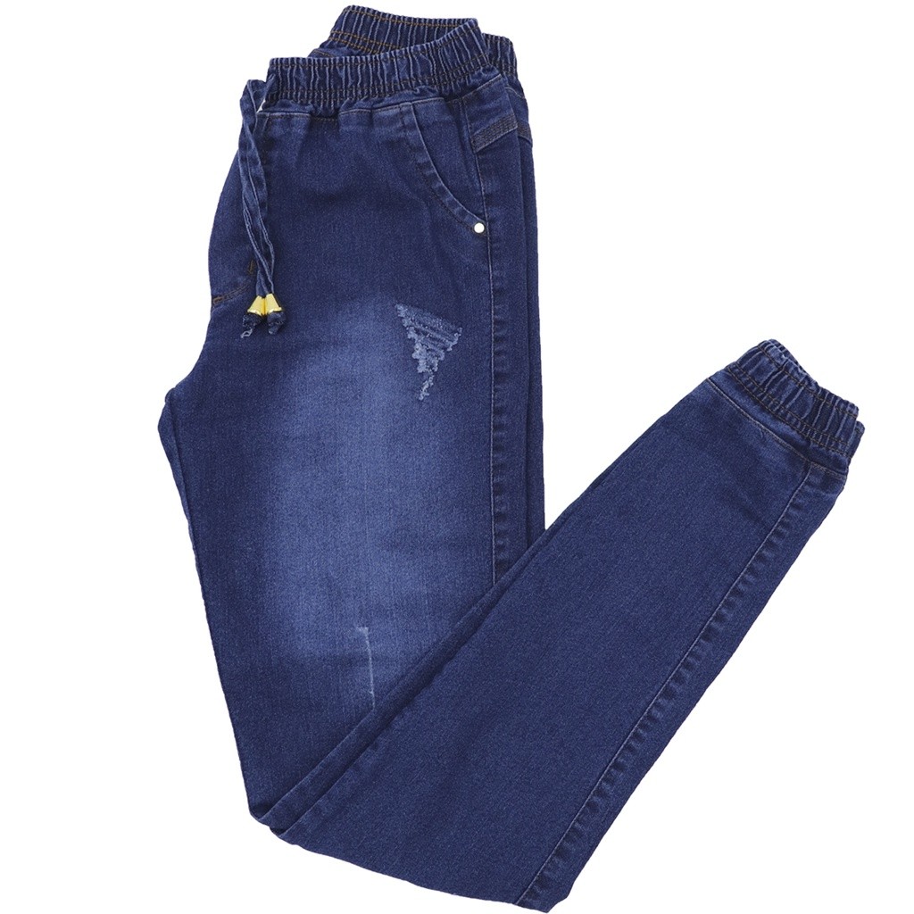 Calça Jeans Jogger Juvenil Feminina 10 a 16 Anos com Lycra Confortável Promoção em Oferta na Shopee