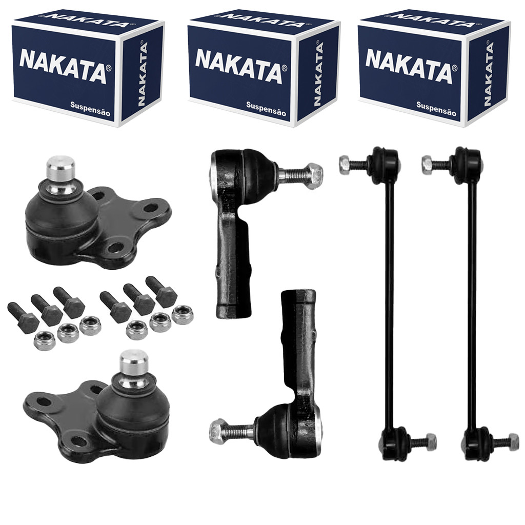 Kit 2 Pivo + 2 Terminal 2 Bieleta Ford FIESTA 2002 a 2014 em Oferta na Shopee