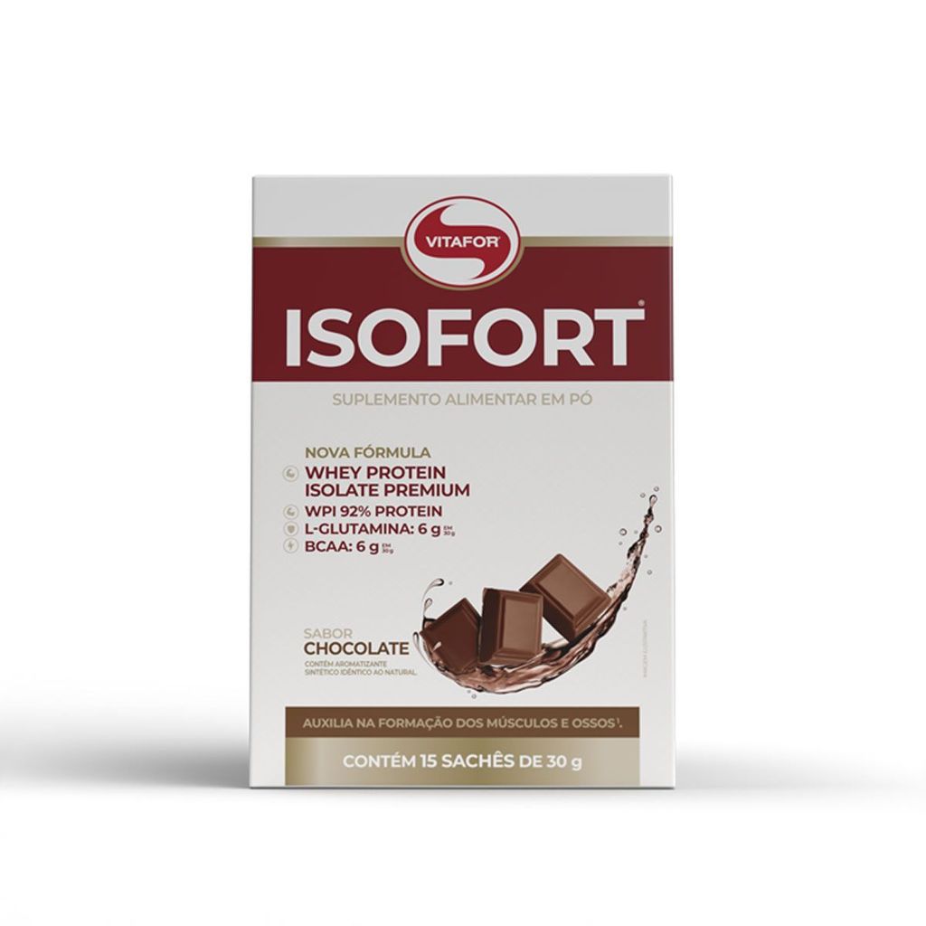 Isofort - 15 Sachês de 30g Chocolate - Vitafor