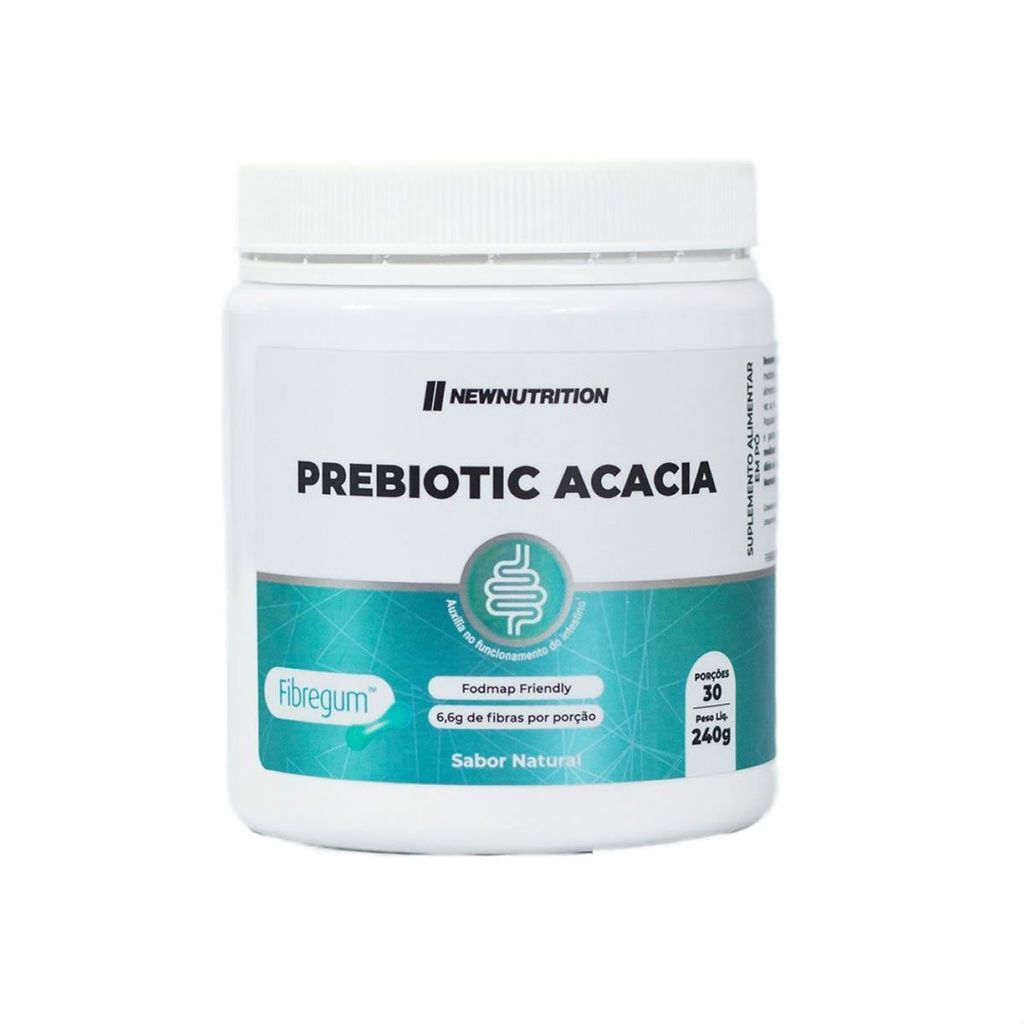 Prebiotic Acacia - 240g Sabor Natural - NewNutrition em Oferta na Shopee