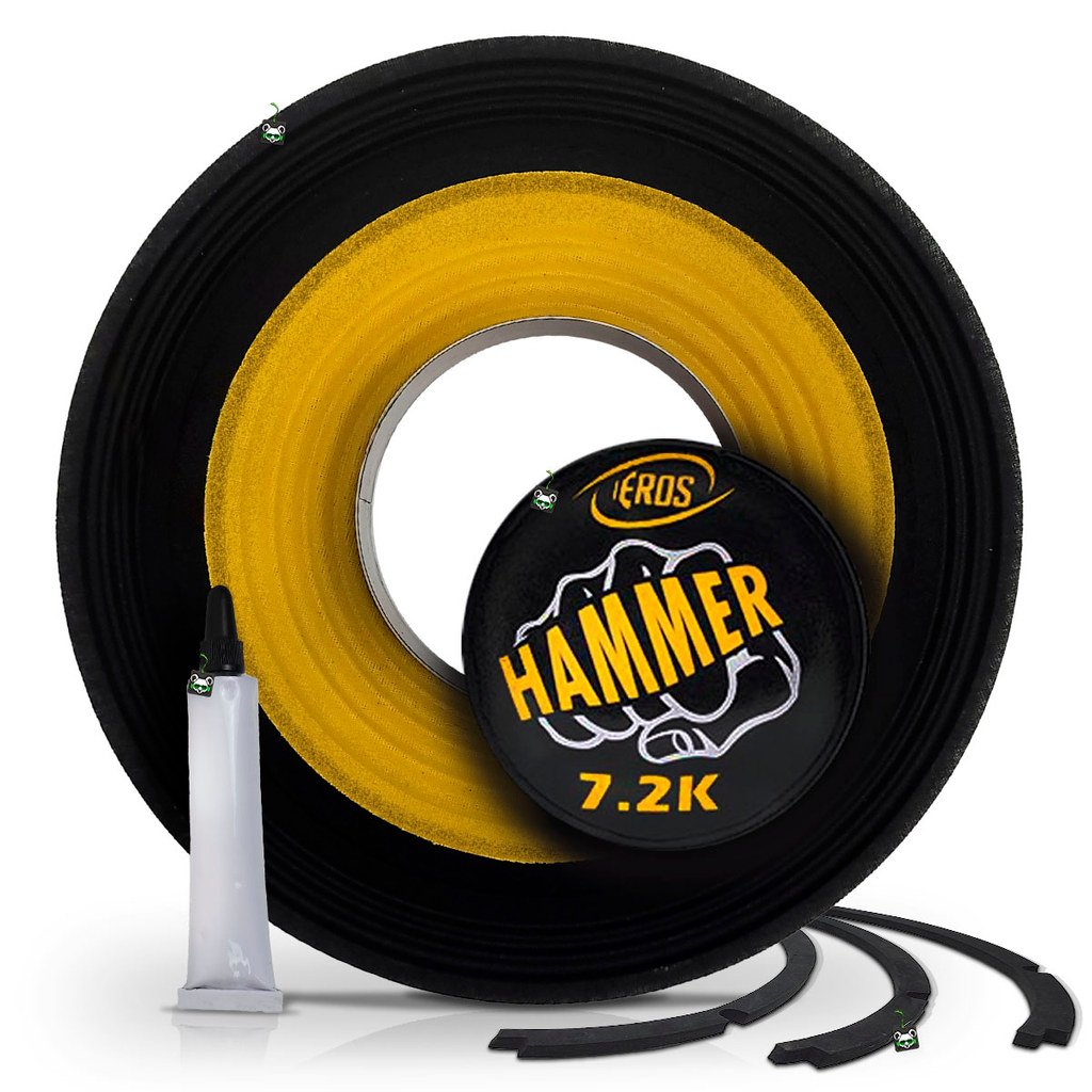 Kit Reparo Eros Hammer 7.2k Alto Falante 12 Pol 1100w 4 Ohms