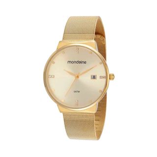 RELÓGIO MONDAINE FEMININO DOURADO 32349LPMVDE1 em Oferta na Shopee