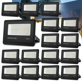 Kit 4-16 Refletor LED 200W Holofote Bivolt à Prova d'Água Super Brilhante e Econômico Frio Externas em Oferta na Shopee