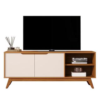 Rack Bancada Tucumã 1.4 TV Até 60 Pol. Pés de Madeira Maciça em Oferta na Shopee