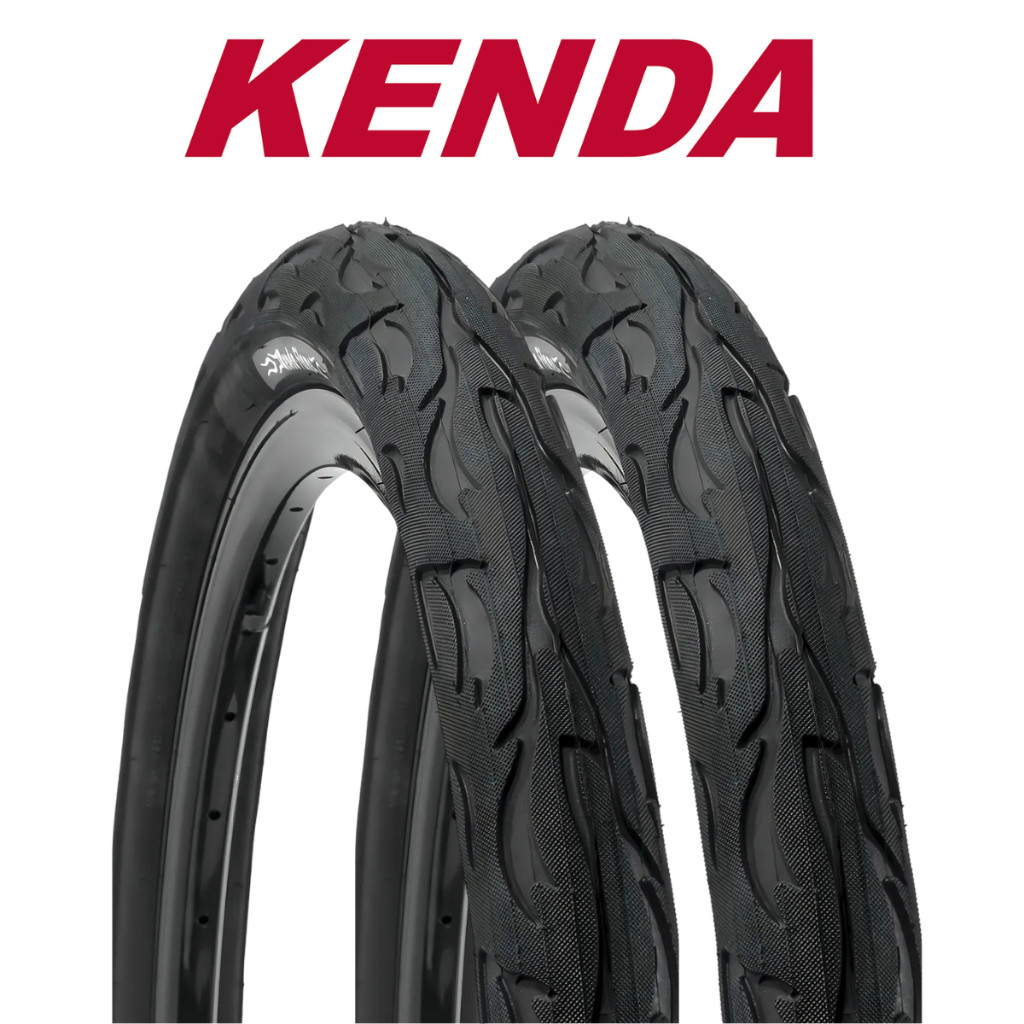 Par De Pneu Para Bicicleta Bike Aro 20  Kenda Flame Balão Slick  Bmx Cross Urbano em Oferta na Shopee