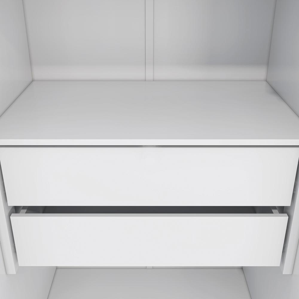 Guarda-roupa Closet 4 Gavetas Kapperberg Adapt Branco 237cm — imagem 2 de 2