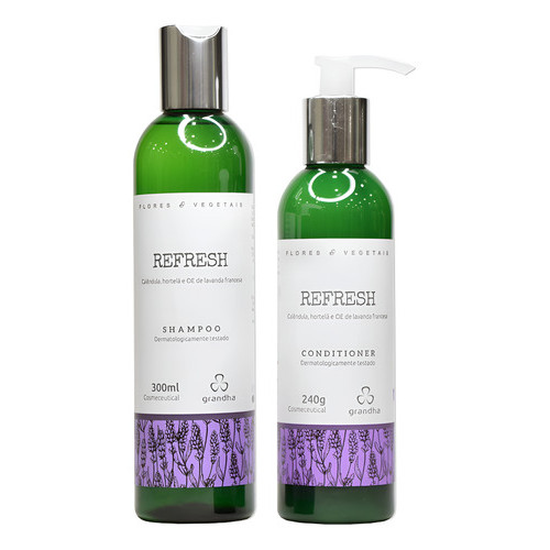 Grandha Refresh Shampoo 300ml E Condicionador 240g Terapia em Oferta na Shopee