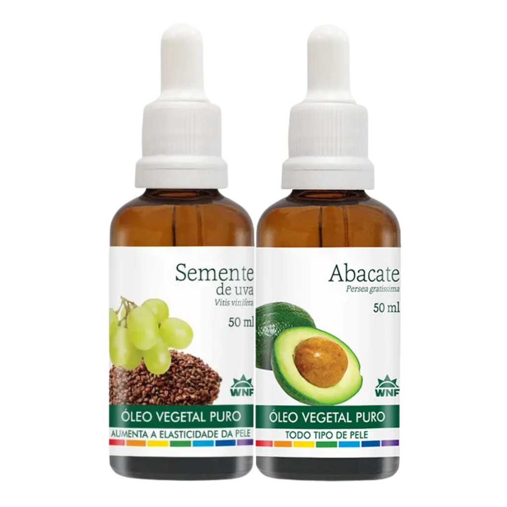 Kit 2 Óleo Vegetal Abacate + Semente de Uva 50ml WNF em Oferta na Shopee