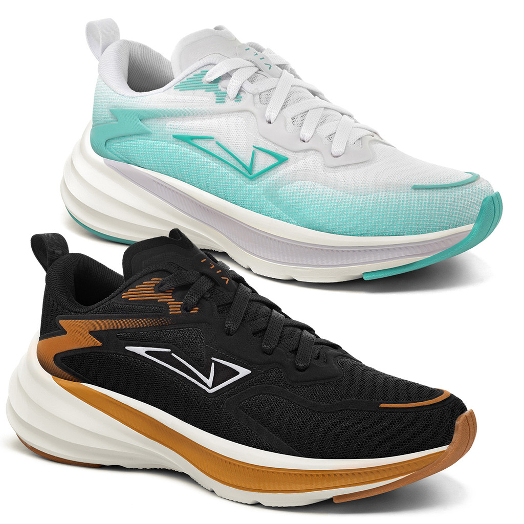 Kit 2 Tênis Feminino Vili Ace Corrida Caminhada Academia em Oferta na Shopee