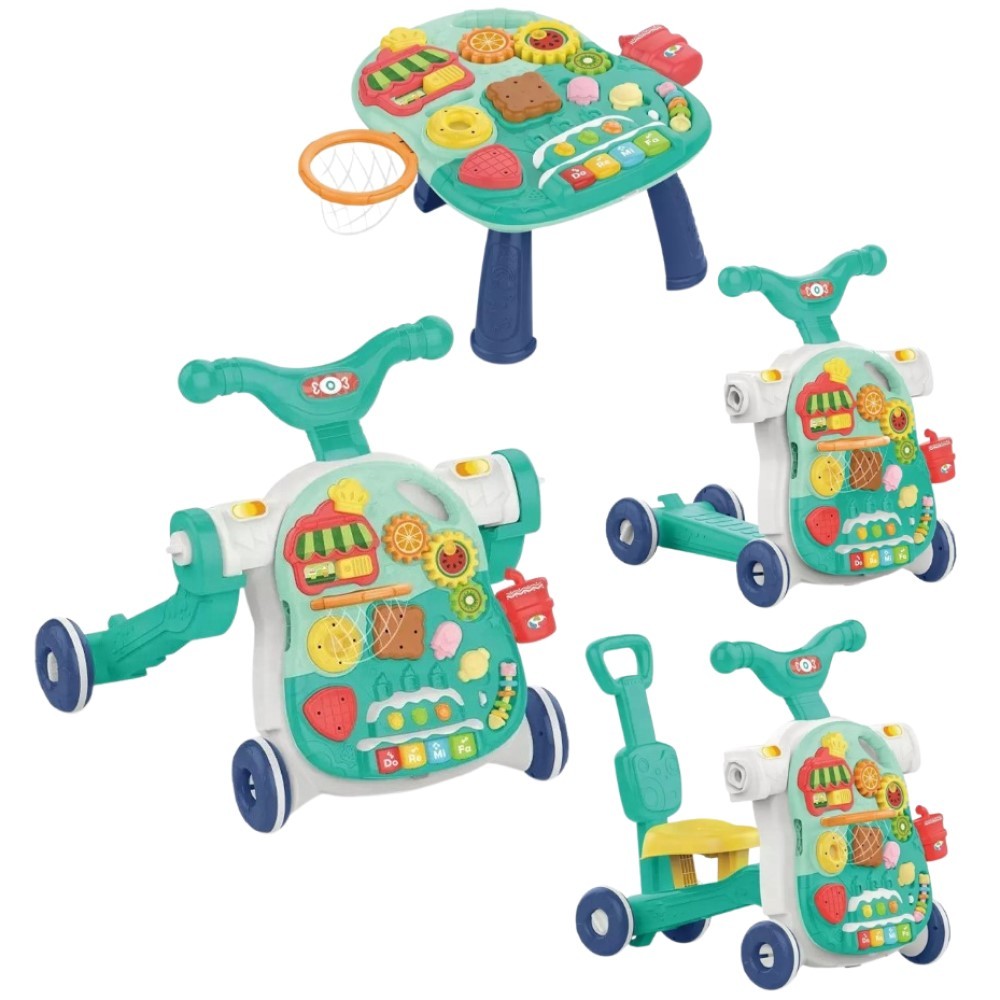 Andador Multifuncional 4 em 1 para Bebês Verde Yuupi em Oferta na Shopee