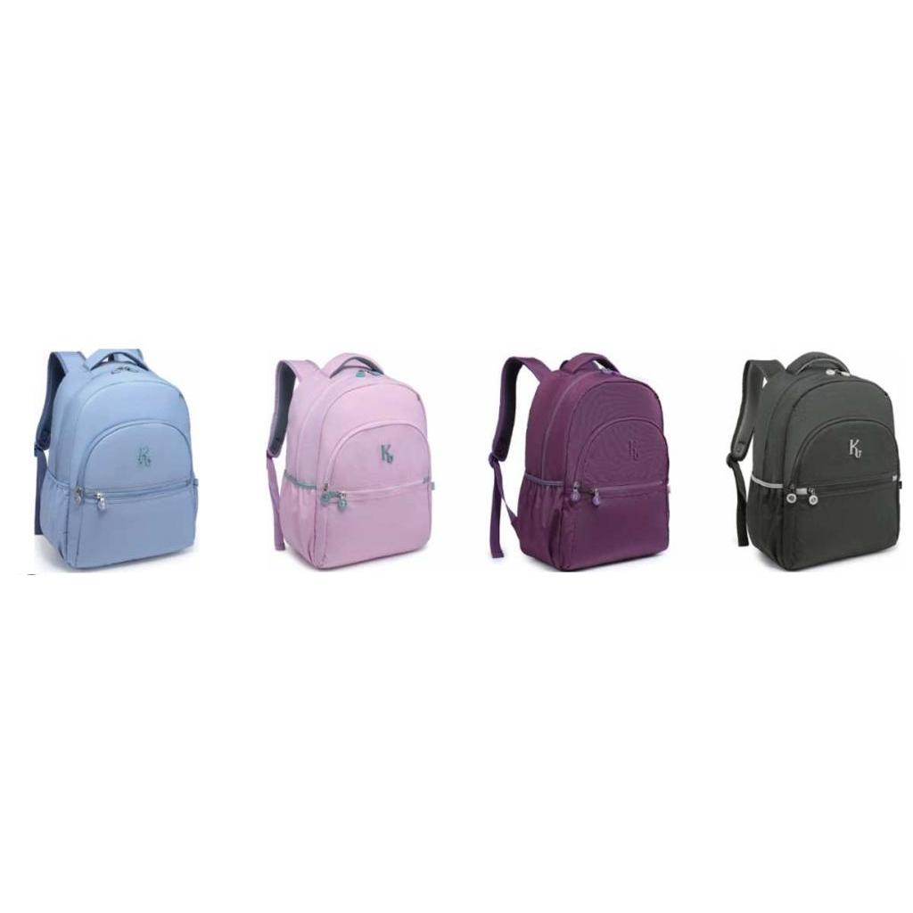 Mochila Feminina KIKA em Tectel KK2603 – Leve, Resistente e Moderna | Cores Sortidas | Ideal para Escola e Dia a Dia em Oferta na Shopee