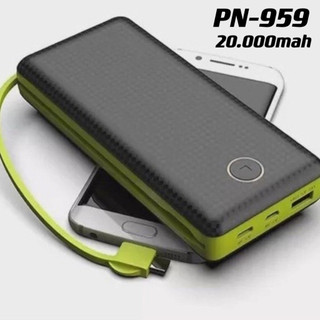 Carregador Portátil 5000/10000/20000mah PN-959/956/952/951 Bateria Power Bank 20000mah