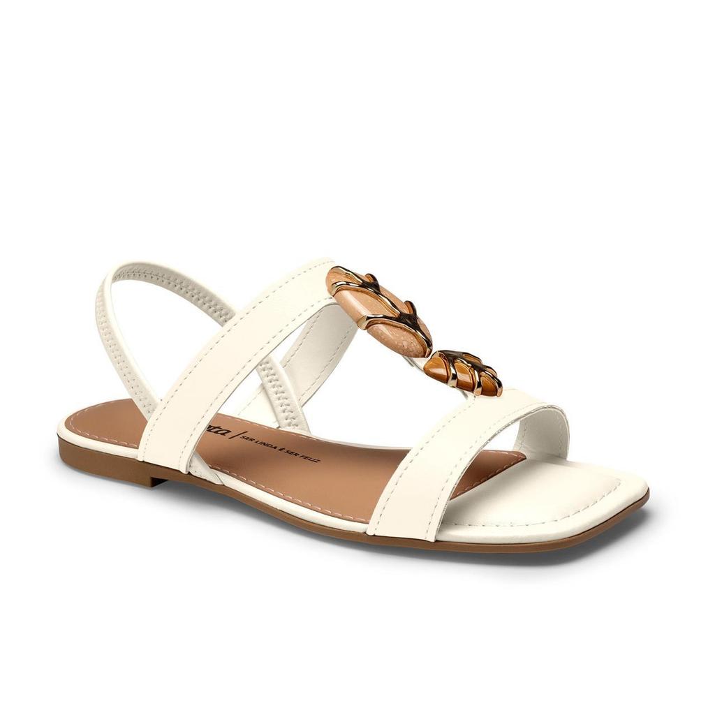 Sandália Feminina Dakota Rasteira Y9611 0004 - Cream