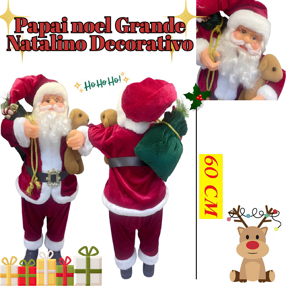 Boneco Papai Noel 60cm: Onde Comprar | BuscaProdutos