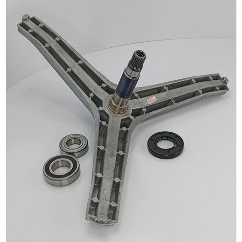 Eixo Tripé Lava E Seca + Kit Rolamentos Wd106/wd0854/wd90j