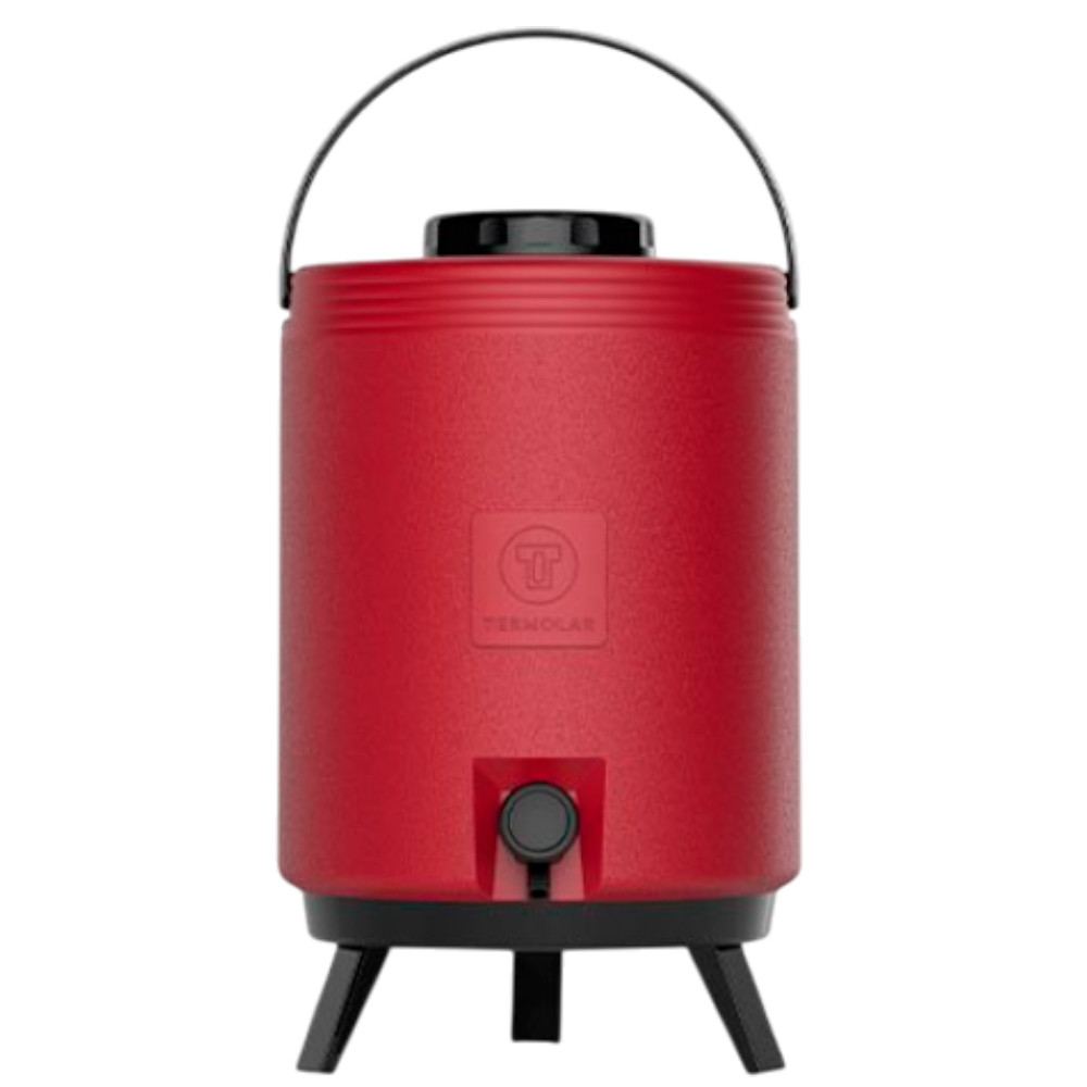Garrafa Térmica tipo Botijão 12 Litros Vermelho Termolar Maxitermo com Torneira e Pés Retráteis em Oferta na Shopee