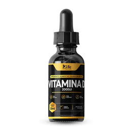 Vitamina D Gotas 2000ui 30ml Rápida Absorção Sabor Laranja