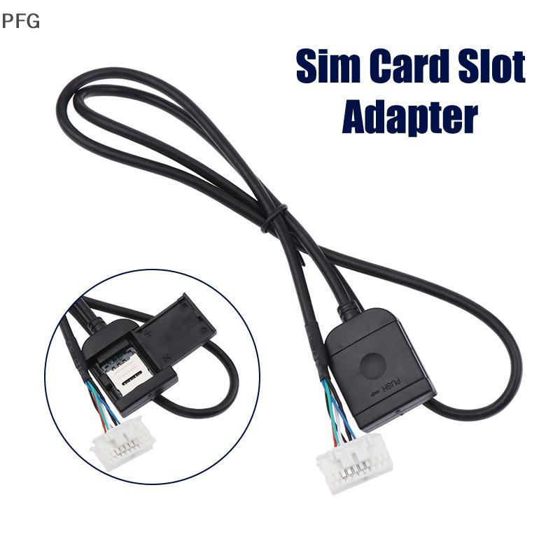 PFG Adaptador De Slot Para Cartão Sim Rádio Android Multimídia Gps 4G 20pin Cabo Conector Acessórios Do Carro Fios Subst