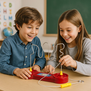 Jogo Desafio Do Choque Labirinto Brinquedo Infantil Com Luz E Som Criativo e Divertido em Oferta na Shopee