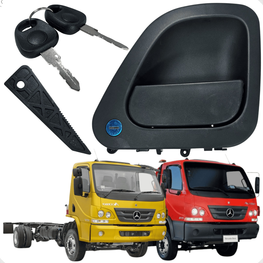 Maçaneta Externa Puxador Porta Direita Com Chaves Mercedes Benz Accelo Após 2003