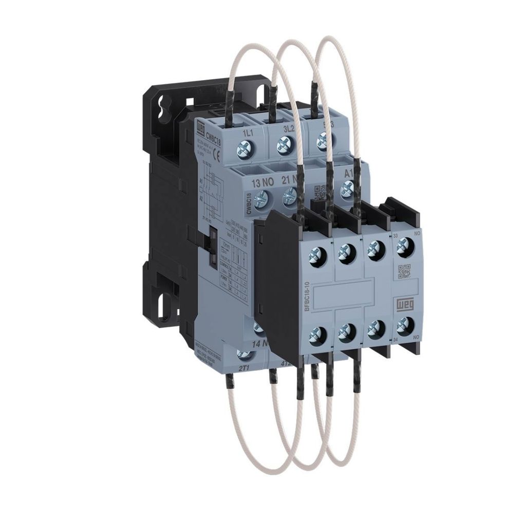Contator Manobra Capacitor Tripolar 380V 2Na+1Nf 16Kvar Weg