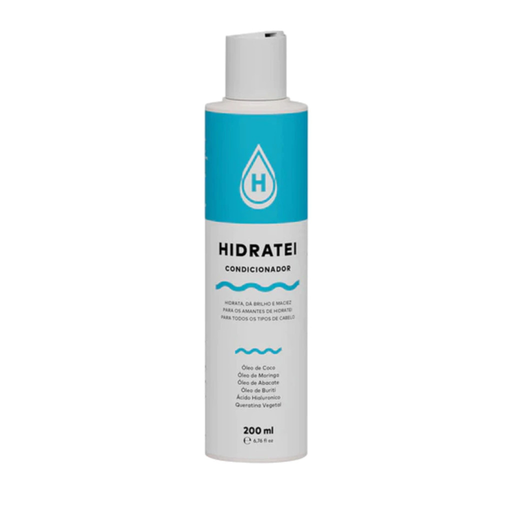 Condicionador Brilho e Maciez Para Todos Os Tipos de Cabelos 200ml - Hidratei