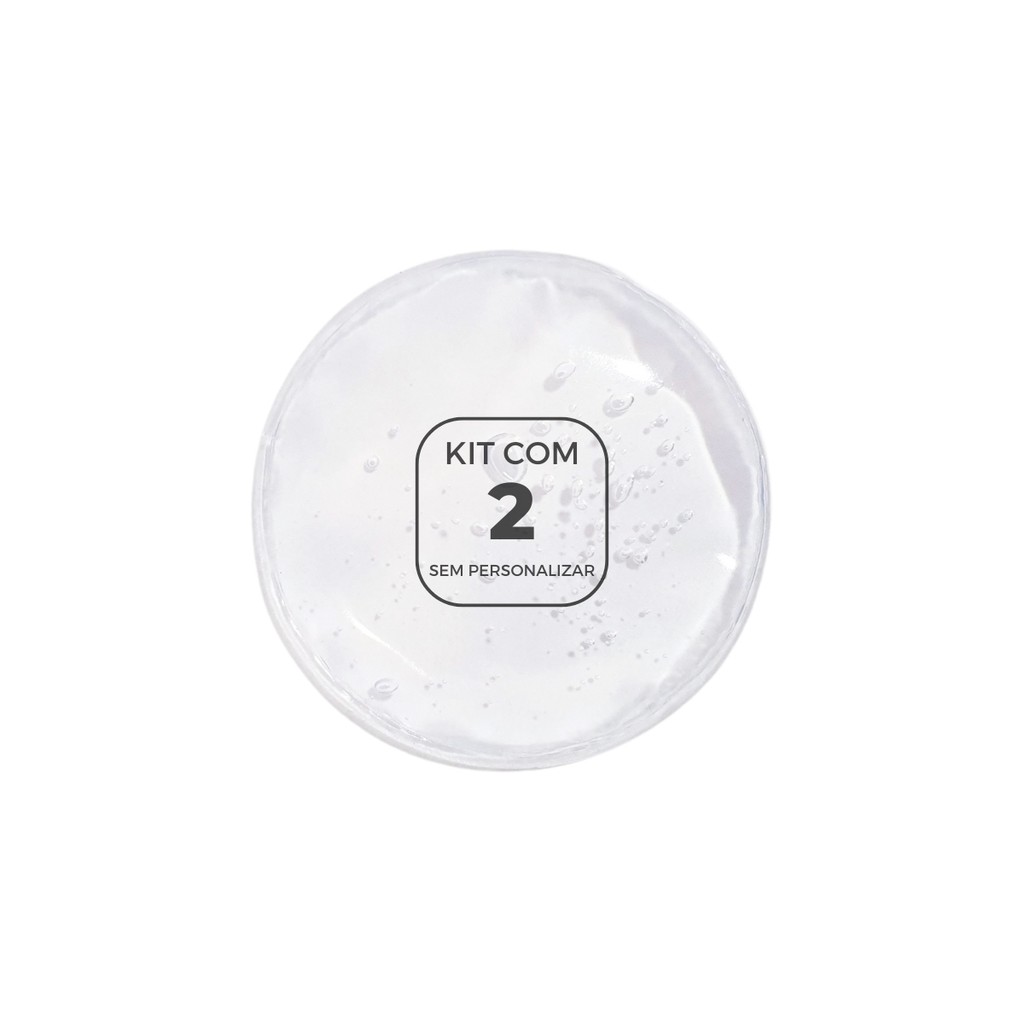 Gelo Reutilizável Transparente Sachet Redondo 7cm Frio e Quente Gel Atóxico Estética 2 Unidades em Oferta na Shopee