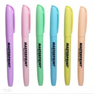 Kit 6 Canetas Marca Texto Tom Pastel Masterprint - Cores Variadas em Oferta na Shopee