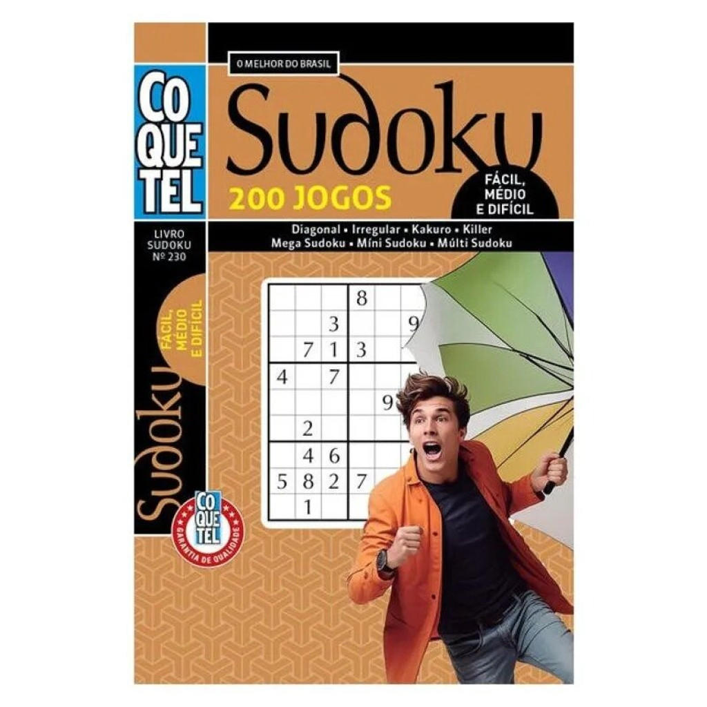 LIVRO COQUETEL SUDOKU 230 | 200 JOGOS