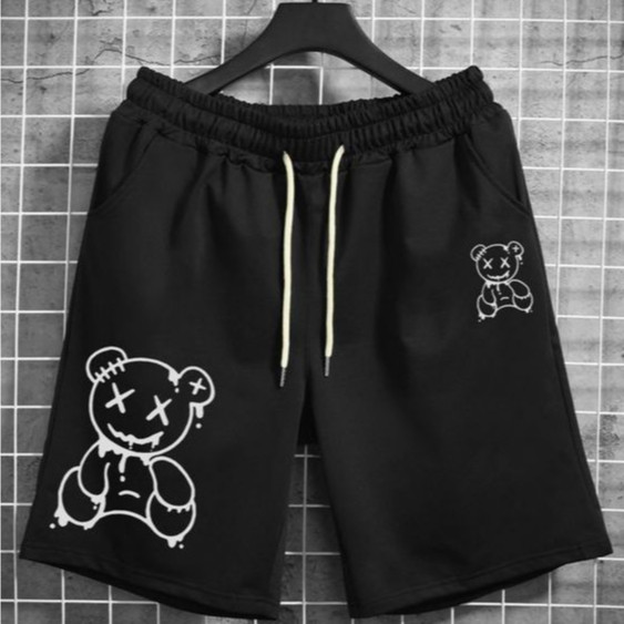 Bermuda Moda Masculina Urso Urbans Money Skate Short  Academia Tac Tel com Elastano