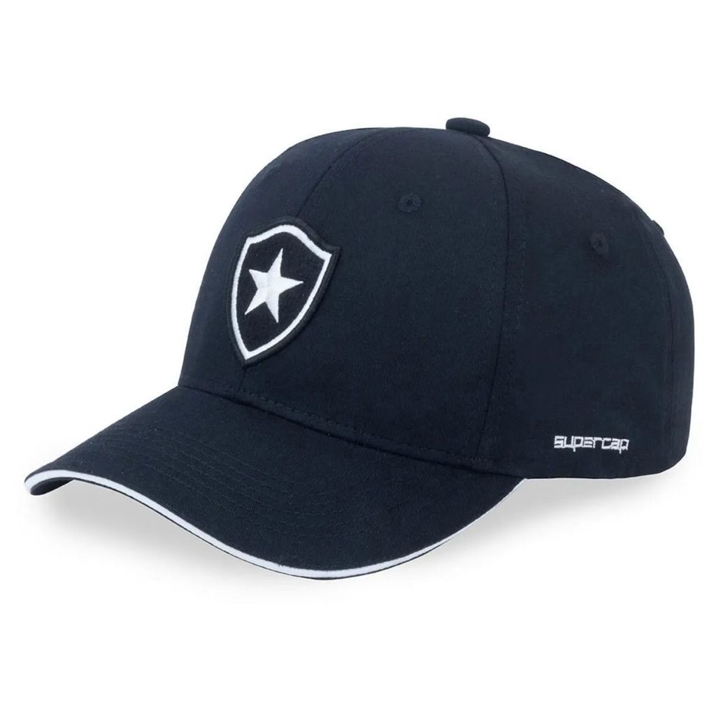 Boné Botafogo Supercap Licenciado Sarja Preto Infantil