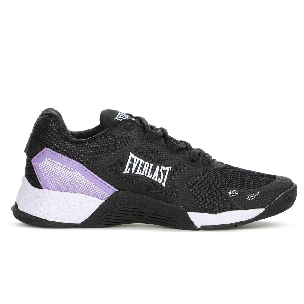Tênis Everlast Climber Pro 3 Preto e Lilás - Feminino em Oferta na Shopee