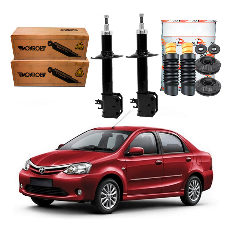 Kit Amortecedor Dianteiro, Etios Sedan 1.5 2012 A 2016