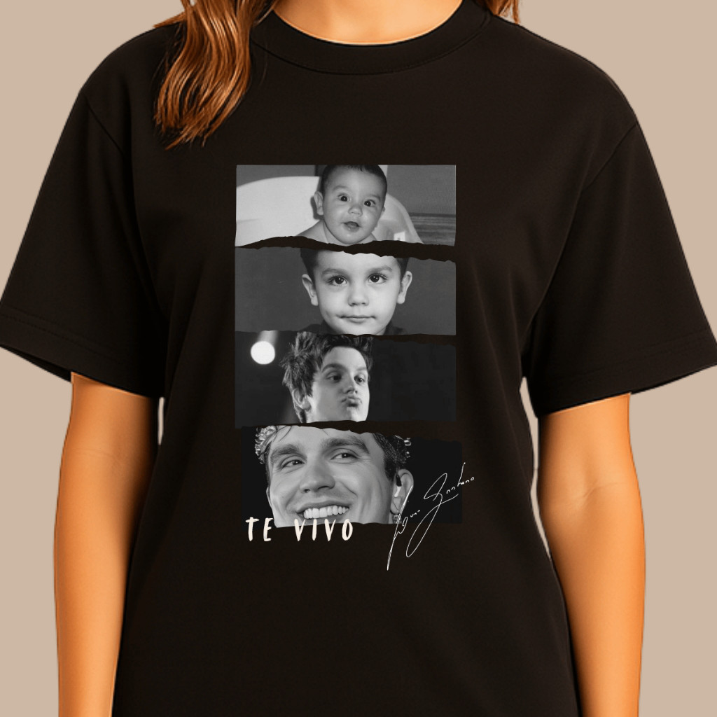 Camiseta Luan Santana Fotos DVD Registro Histórico Curitiba Camiseta 100% Algodão Premium