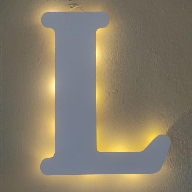 Letra Luminosa Led Decoração Personalizada e Iluminada Luxo Premium