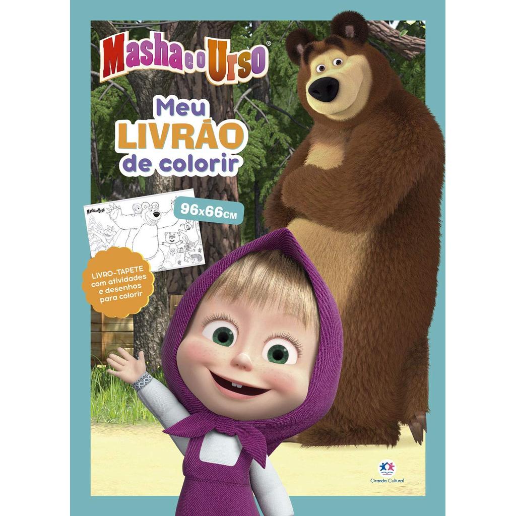 Masha e o Urso | Meu livrão de colorir | Livro Tapete