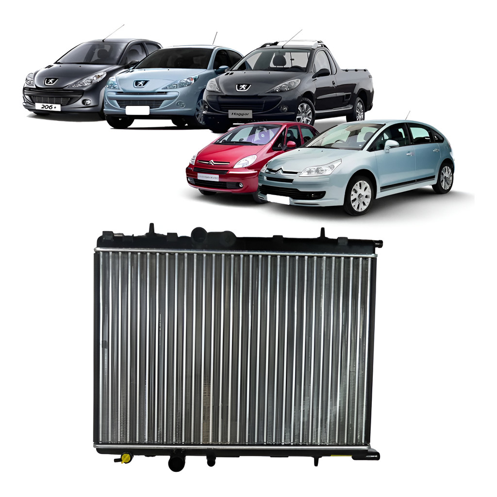 Radiador Citroen C4 1.6 2009 2010 2011 2012 2013 Com Ar em Oferta na Shopee