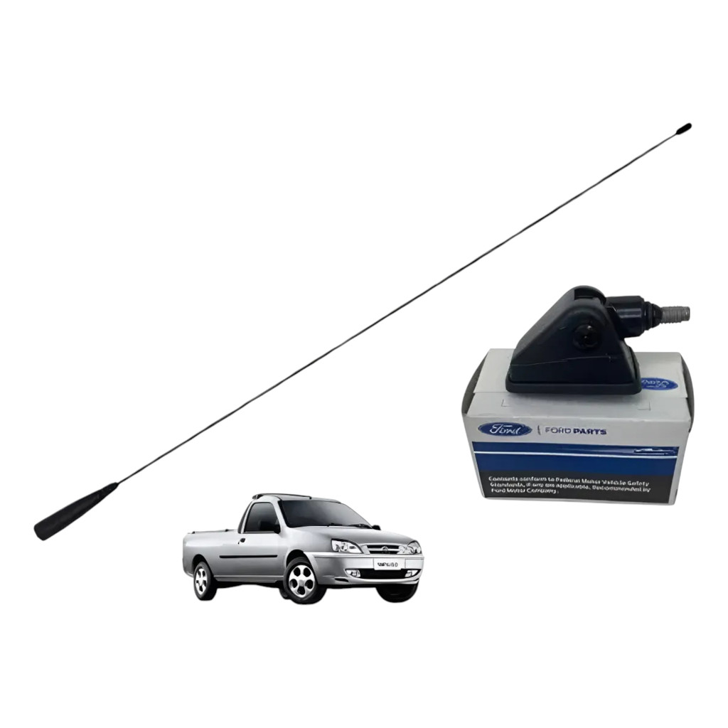 Antena  Radio + Base Teto Ford Courier Ecosport Fiesta 95/14